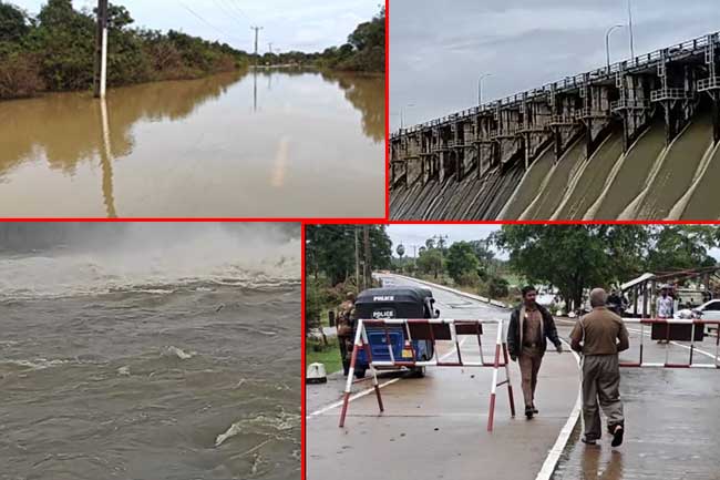 ගතවූ පැය 24 තුළ වැඩිම වැස්ස උඩදුම්බරට - ප්‍රධාන වැව් සහ ජලාශ 34ක් වාන් දමයි