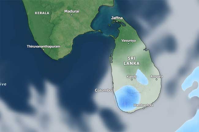 ඉදිරි පැය 36 සඳහා කාලගුණ අනාවැකිය