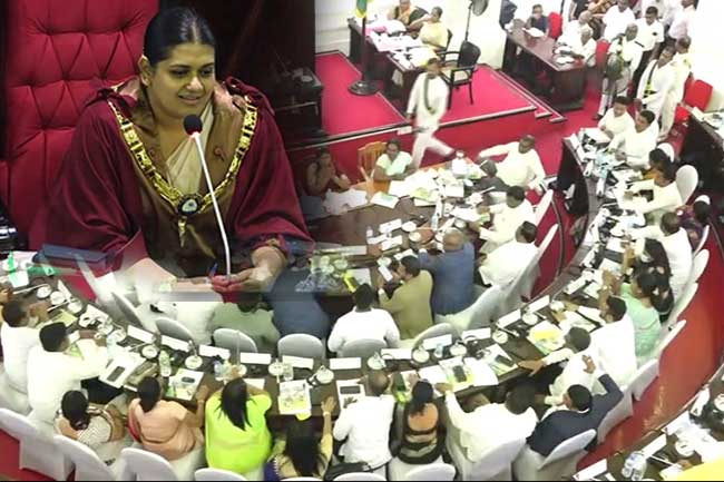 කොළඹ මහ නගර සභාවේ අයවැය මාලිමාව පරදී