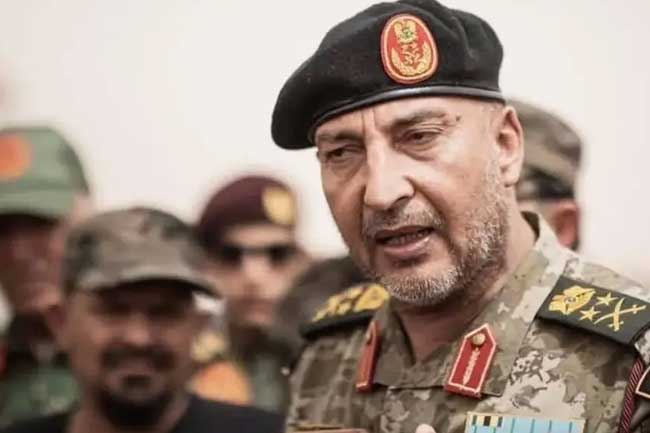 ගුවන් අනතුරකින් ලිබියානු යුද හමුදාපති මරුට