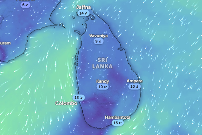 ඉදිරි පැය 36 සඳහා  කාලගුණ අනාවැකිය