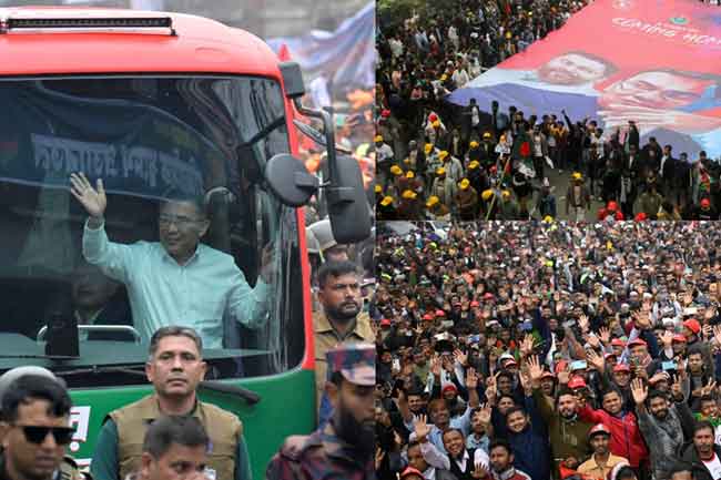 බංග්ලාදේශ විපක්ෂ නායකයා වසර 17කට පසු සිය රටට