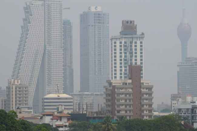 දිවයිනේ ප්‍රදේශ කිහිපයක වායු ගුණත්වය පහළ මට්ටමක