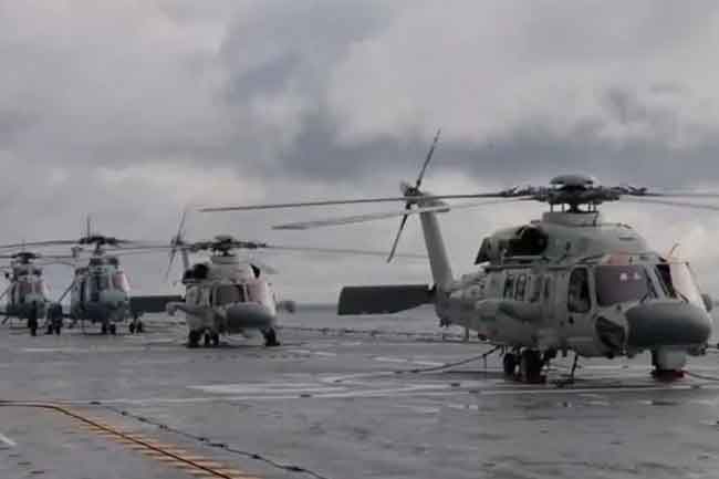 තායිවාන මුහුදු සීමාවේ චීනයෙන් යුද අභ්‍යාසයක්