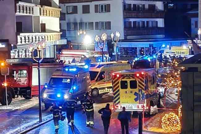 ස්විට්සර්ලන්තයේ අවන්හලක ගින්නක්  