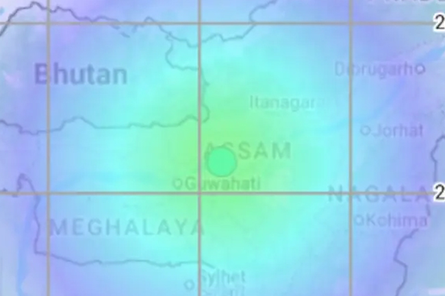 ඉන්දියාවේ ප්‍රබල භූ කම්පනයක් 