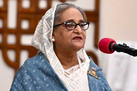 හසීනාගෙන් යූනුස් රජයට දොස්