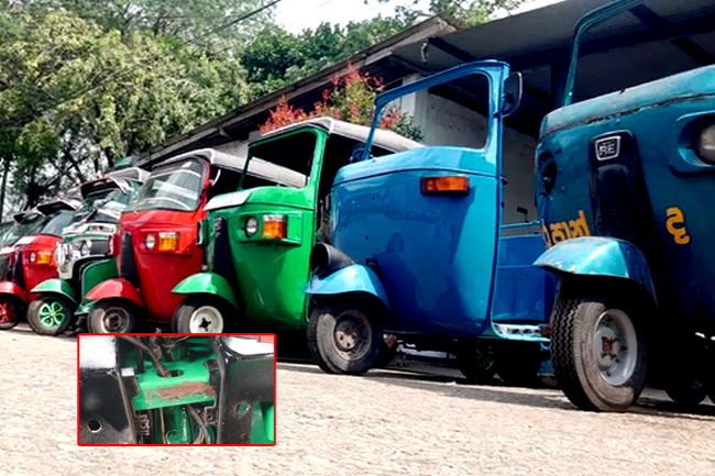 ප්‍රදේශ කිහිපයකින් ත්‍රීරෝද රථ සොරකම්කළ කල්ලියක් අත්අඩංගුවට