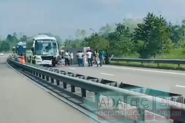 දක්ෂිණ අධිවේගයේ බිහිසුණු අනතුරක්