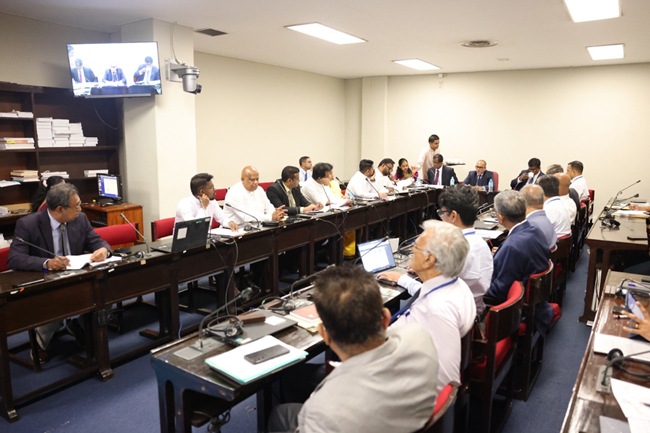 යෝජිත ජාතික විදුලිබල ප්‍රතිපත්ති කෙටුම්පත පිළිබඳව  ආංශික අධීක්ෂණ කාරක සභාවේ අවධානය