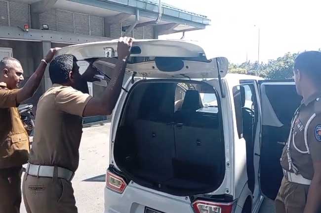 මත්ද්‍රව්‍ය රැගෙන අධිවේගී මාර්ගයේ ගිය මෝටර් රථය හසුවූ අයුරු 