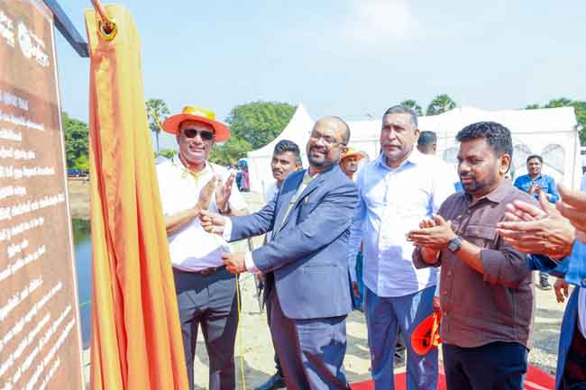 මන්නාරමේ මෙගාවොට් 50 සුළං විදුලි බලාගාරයේ ඉදිකිරීම් ජනපති ප්‍රධානත්වයෙන් ඇරඹෙයි 