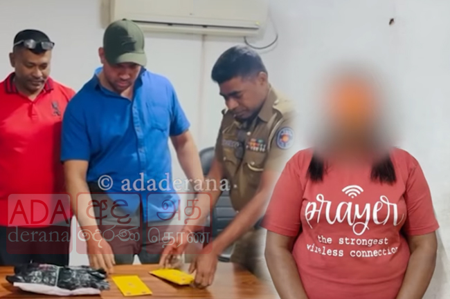 පොලිස් පරීක්ෂකවරියක් ලෙස රඟපෑ කාන්තාවක් අත්අඩංගුවට