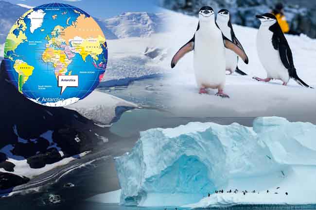 ඇන්ටාක්ටිකාව වසාගත් අයිස් තට්ටුවට පහළින් සැඟවුණු භූමියක්
