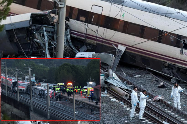 ස්පාඤ්ඤයේ දුම්රිය අනතුරින්  මියගිය ගණන තවත් ඉහළට