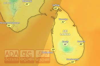 හෙට සිට වියළි කාලගුණයේ වෙනසක්