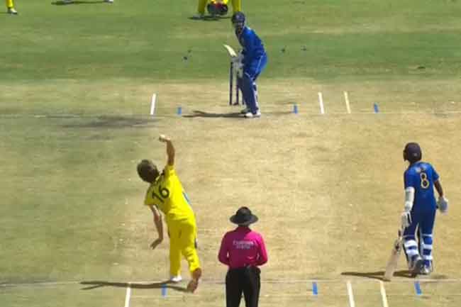 ශ්‍රී ලංකා යොවුන් ඉනිම ලකුණු 58කට සීමා වෙයි 