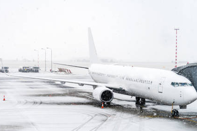 හිම කුණාටු අවදානම නිසා  අමෙරිකාවේ ගුවන් ගමන් 8,000ක් නවතී