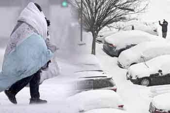 අමෙරිකාවේ ප්‍රබල හිම කුණාටුව හේතුවෙන් ප්‍රාන්ත 21කට හදිසි තත්ත්වයක්