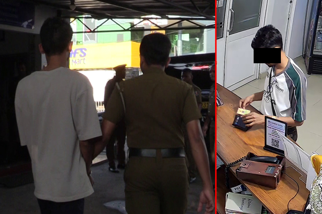 මත්පෙති දී මුදල් සහ රන් භාණ්ඩ සොරකම් කළ තරුණයෙක් අත්අඩංගුවට