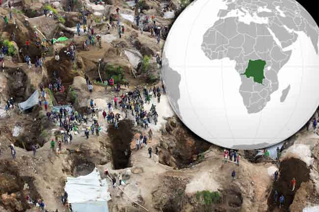 කොංගෝවේ පතලක් කඩා වැටී 200කට වැඩි පිරිසක් මරුට