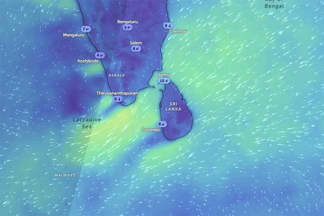 ප්‍රදේශ කිහිපයකට තරමක තද වැසි