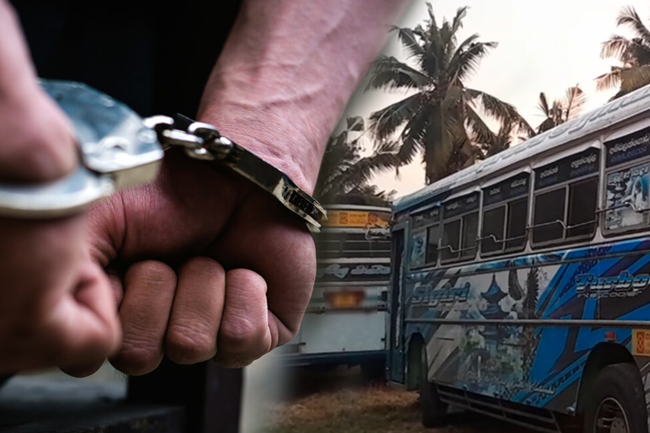 රේස් ගිය බස් දෙකෙන් එකක රියදුරෙක්  ගංජාවලට ඇබ්බැහි වූවෙක්