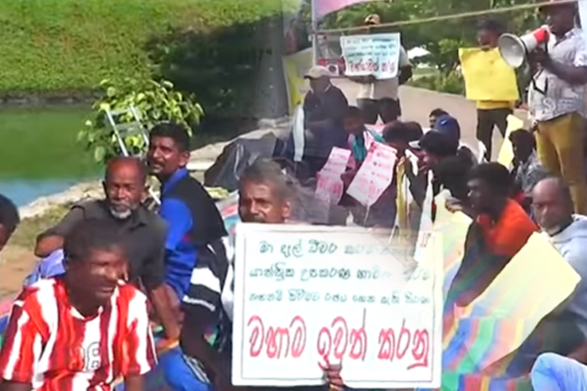 මාදැල් ධීවරයින් ඇරඹූ සත්‍යග්‍රහය  අඛණ්ඩව සිව්වන දිනටත්