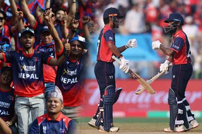 නේපාලය හමුවේ එංගලන්තයට තියුණු ජයක්