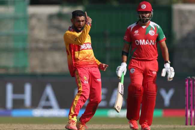 සිම්බාබ්වේ කණ්ඩායම‌ට ලකුණු 104ක ඉලක්කයක් 