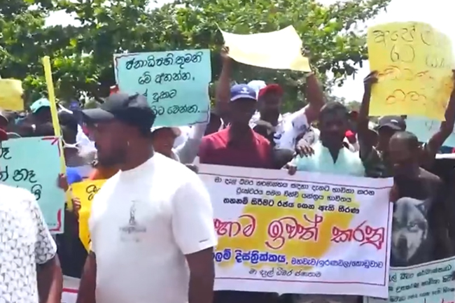 මාදැල් ධීවරයින්ගේ සත්‍යග්‍රහය අඛණ්ඩව