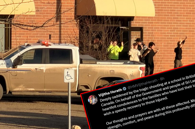 කැනඩාවේ බිහිසුණු වෙඩිතැබීම පිළිබඳව ශ්‍රී ලංකාවේ සංවේගය