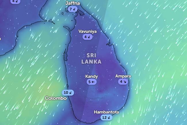 ප්‍රදේශ කිහිපයකට වැසි