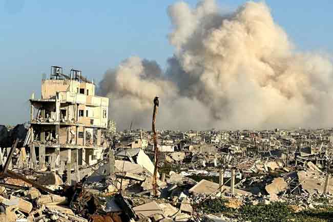  ඊශ්‍රායල් ගුවන් ප්‍රහාරවලින් ගාසාහි 11ක් මරුට