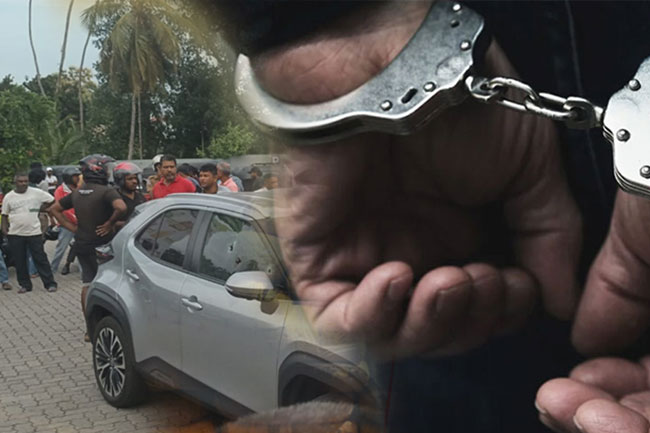 අකුරේගොඩදී නීතිඥවරයෙකු සහ ඔහුගේ බිරිඳ ඝාතනය කිරීම සම්බන්ධයෙන් දෙදෙනෙක් අත්අඩංගුවට