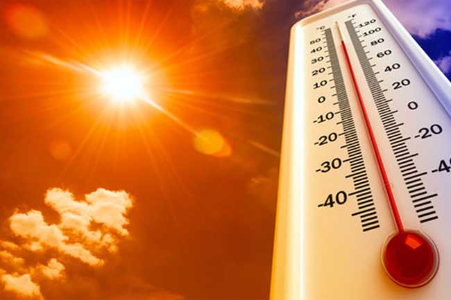 අද උපරිම උෂ්ණත්වය කොළඹට