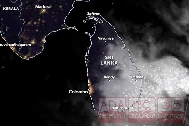  අද සිට වැසි තත්ත්වයේ වැඩිවීමක් - තැනින් තැන මි.මී 75ට වැඩි වැසි