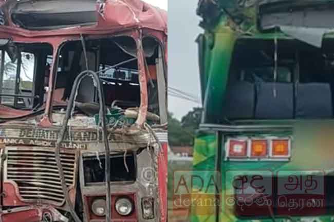 20ක් රෝහලට යැවූ බිහිසුණු බස් අනතුර