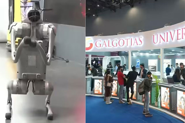 චීන රොබෝ සුනඛයෙක් තමන්ගේ සොයාගැනීමක් ලෙස පැවසූ ඉන්දියානු සරසවිය AI සමුළුවෙන් ඉවතට