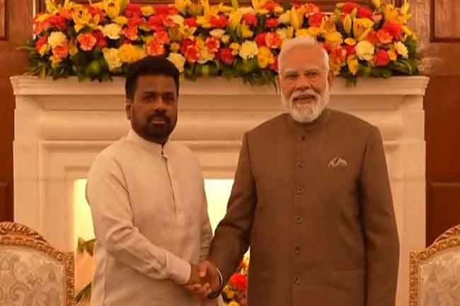 ජනපති අනුර සහ ඉන්දීය අගමැති අතර ද්විපාර්ශ්වික සාකච්ඡා