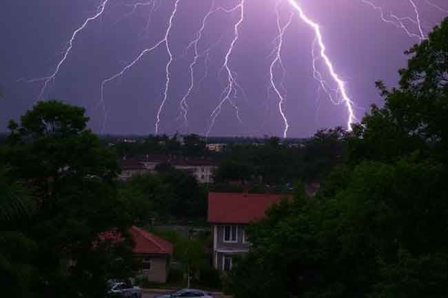 අද බොහෝ ප්‍රදේශවලට ගිගුරුම් සහිත වැසි