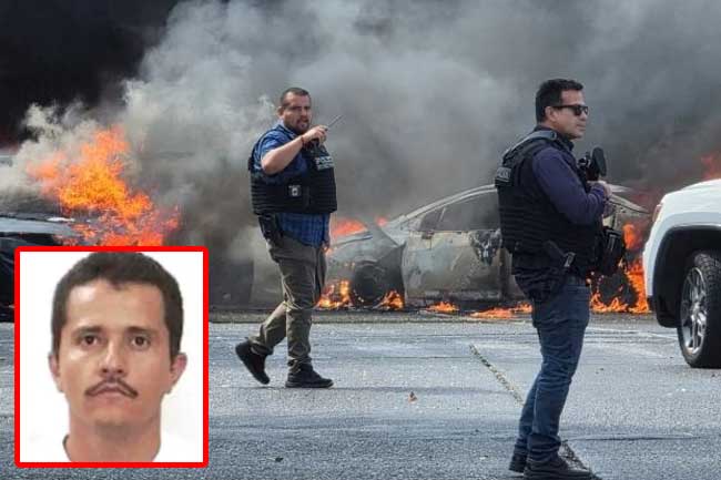 මෙක්සිකෝවේ ප්‍රබලතම මත්ද්‍රව්‍ය ජාවාරම්කරු ලෙස සැලකෙන එල් මෙන්චෝ ඝාතනය කෙරේ 