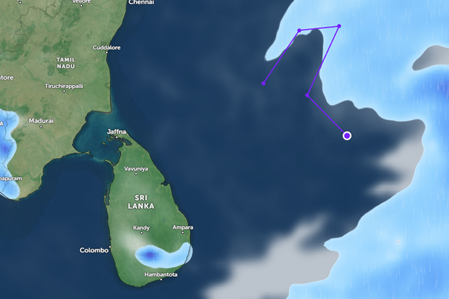 ඉදිරි පැය 24 දී අඩුපීඩන කලාපයේ ක්‍රියාකාරීත්වය