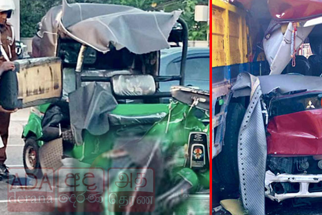 පන්නිපිටිය ආසන්නයේ මාරක අනතුරක් - අයෙක් මරුට - තිදෙනෙකුට තුවාල 