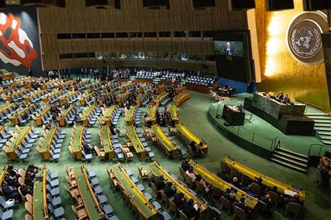 රුසියානු - යුක්‍රේන යුද්ධය ගැන යෝජනාවකට එක්සත් ජාතීන්ගේ මහා මණ්ඩලයේදී ශ්‍රී ලංකාව ගත් තීරණය