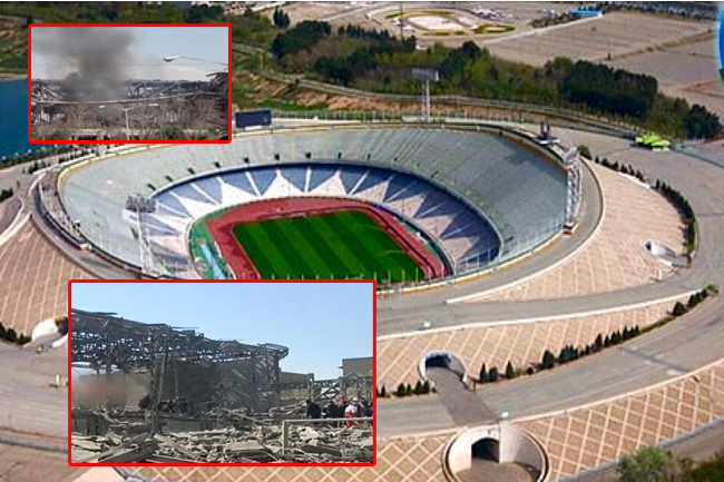 ඉරානයේ Azadi ජාත්‍යන්තර පාපන්දු ක්‍රීඩාංගණයත් ප්‍රහාරයකින් විනාශ වෙයි