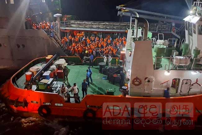 මෙරට භාරයට ගත් ඉරාන නාවිකයින් ගැන තීරණයක් ගැනීමට විශේෂ සාකච්ඡාවක්