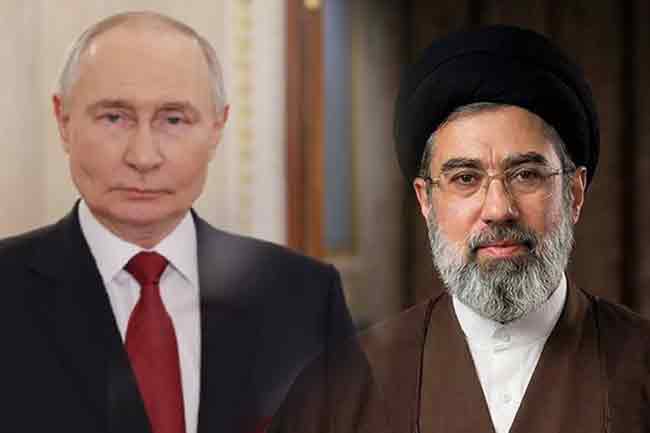 නව ඉරාන උත්තරීතර නායකයාට පුටින්ගෙන් සුබපැතුම්