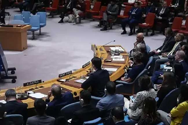 මැදපෙරදිග යුද්ධය ගැන රුසියාව UN ආරක්ෂක කවුන්සිලයට ගෙන ආ යෝජනාව ප්‍රතික්ෂේප වෙයි