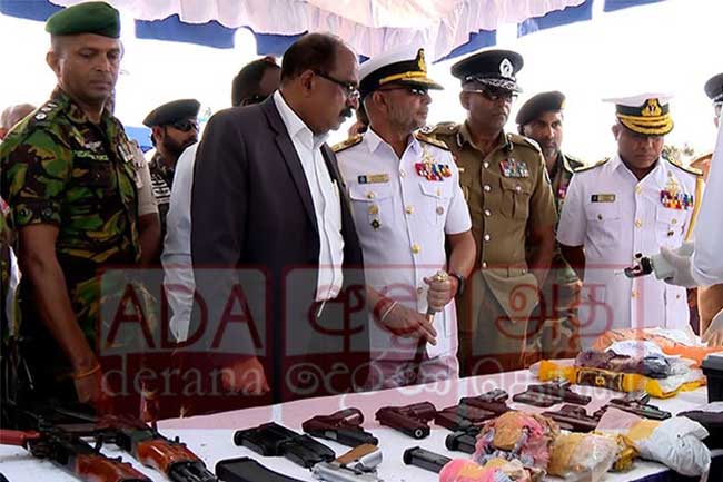 මත්ද්‍රව්‍ය සහ ආයුධ සහිත යාත්‍රා 2 ගැන ආරක්ෂක නි. ඇමතිගෙන් අනාවරණයක්